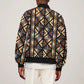 Mali Mud Cloth Legacy Sleeve Zip Bomber Jacket African Tribal Pattern - African Pride