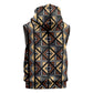 Mali Mud Cloth Legacy Sleeveless Hoodie African Tribal Pattern - African Pride