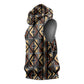 Mali Mud Cloth Legacy Sleeveless Hoodie African Tribal Pattern - African Pride