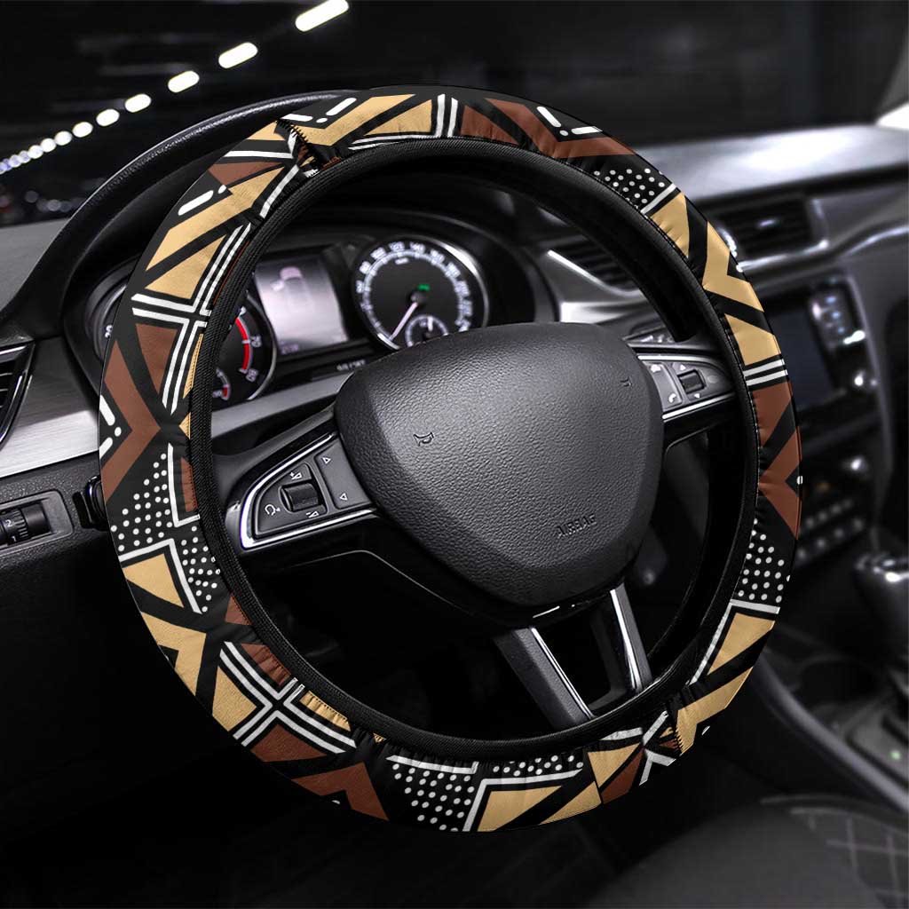 Mali Mud Cloth Legacy Steering Wheel Cover African Tribal Pattern - African Pride