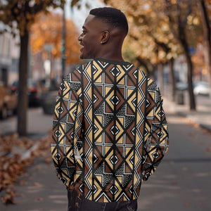 Mali Mud Cloth Legacy Sweatshirt African Tribal Pattern - African Pride