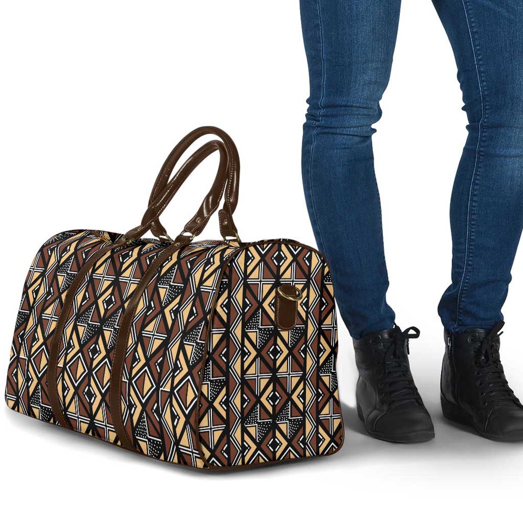 Mali Mud Cloth Legacy Pattern Travel Bag Ethnic Geometry Style