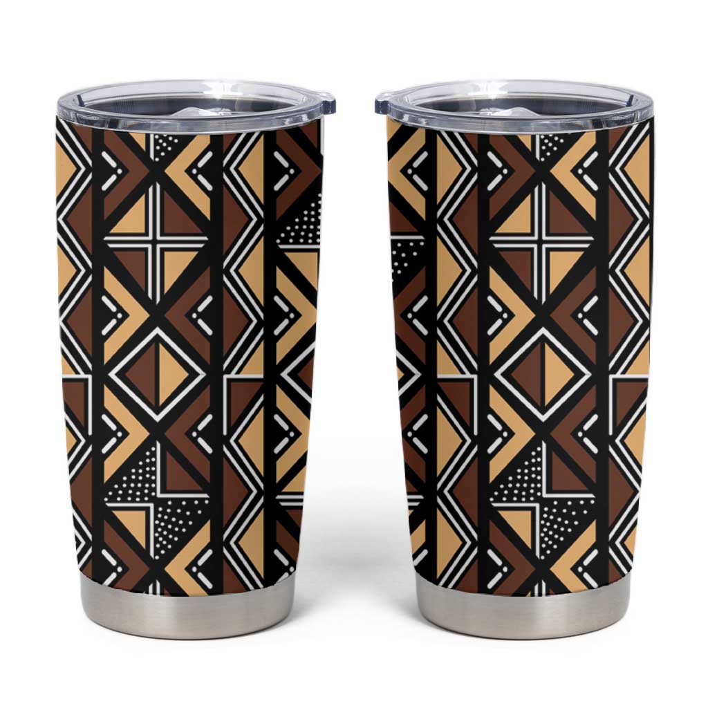 Mali Mud Cloth Legacy Tumbler Cup African Tribal Pattern - African Pride