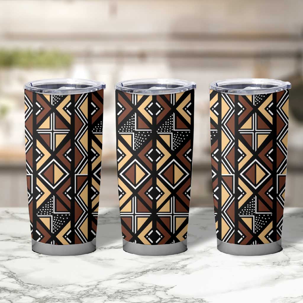 Mali Mud Cloth Legacy Tumbler Cup African Tribal Pattern - African Pride