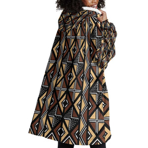 Mali Mud Cloth Legacy Wearable Blanket Hoodie African Tribal Pattern - African Pride