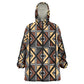 Mali Mud Cloth Legacy Wearable Blanket Hoodie African Tribal Pattern - African Pride