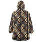 Mali Mud Cloth Legacy Wearable Blanket Hoodie African Tribal Pattern - African Pride