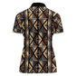 Mali Mud Cloth Legacy Women Polo Shirt African Tribal Pattern - African Pride