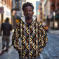 Mali Mud Cloth Legacy Zip Hoodie African Tribal Pattern - African Pride