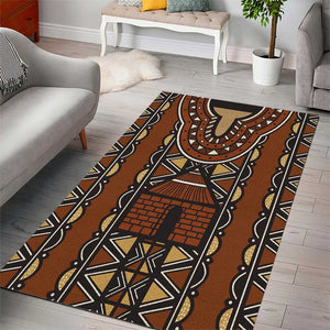 Mali Mud Cloth Village Legacy Area Rug African Tribal Pattern - African Pride