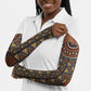 Mali Mud Cloth African Village Arm Sleeves Ethnic Geometry Style