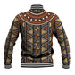 Mali Mud Cloth Village Legacy Baseball Jacket African Tribal Pattern - African Pride