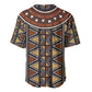 Mali Mud Cloth Village Legacy Baseball Jersey African Tribal Pattern - African Pride