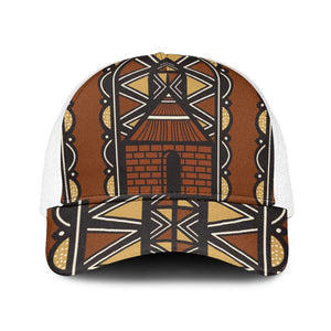 Mali Mud Cloth Village Legacy Baseball Net Cap African Tribal Pattern - African Pride