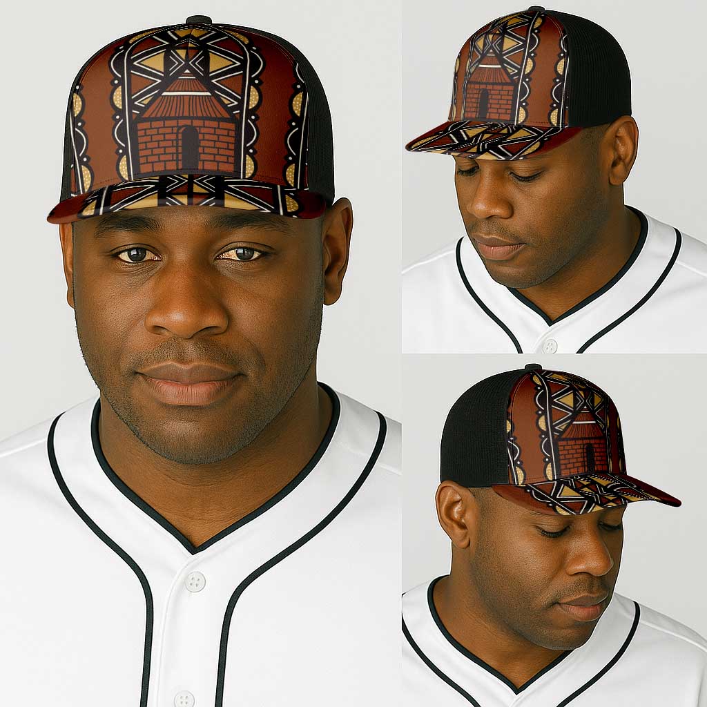 Mali Mud Cloth Village Legacy Baseball Net Cap African Tribal Pattern - African Pride