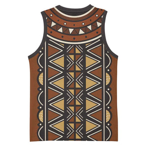 Mali Mud Cloth Village Legacy Basketball Jersey African Tribal Pattern LT15