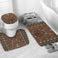 Mali Mud Cloth African Village Bathroom Set Ethnic Geometry Style
