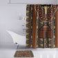 Mali Mud Cloth African Village Bathroom Set Ethnic Geometry Style