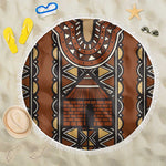 Mali Mud Cloth Village Legacy Beach Blanket African Tribal Pattern - African Pride