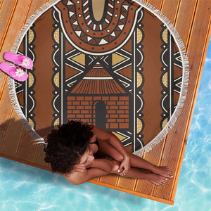 Mali Mud Cloth Village Legacy Beach Blanket African Tribal Pattern - African Pride