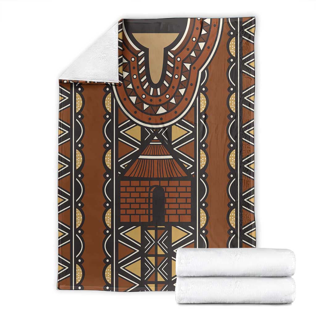 Mali Mud Cloth Village Legacy Blanket African Tribal Pattern - African Pride