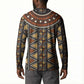 Mali Mud Cloth African Village Button Sweatshirt Ethnic Geometry Style