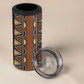 Mali Mud Cloth Village Legacy 4 in 1 Can Cooler Tumbler African Tribal Pattern - African Pride
