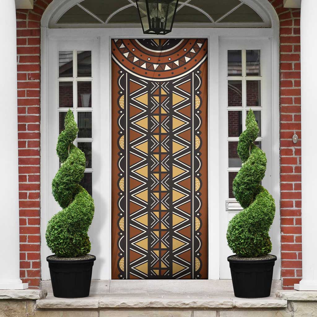 Mali Mud Cloth African Village Door Cover Ethnic Geometry Style