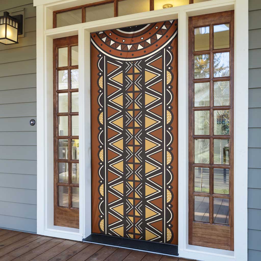 Mali Mud Cloth African Village Door Cover Ethnic Geometry Style