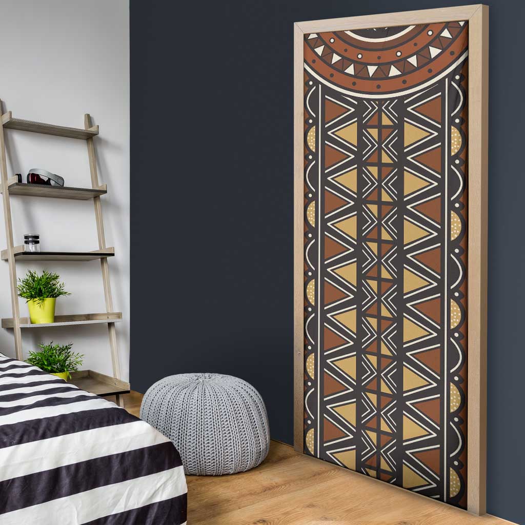 Mali Mud Cloth African Village Door Cover Ethnic Geometry Style