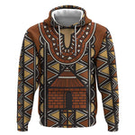 Mali Mud Cloth Village Legacy Hoodie African Tribal Pattern - African Pride