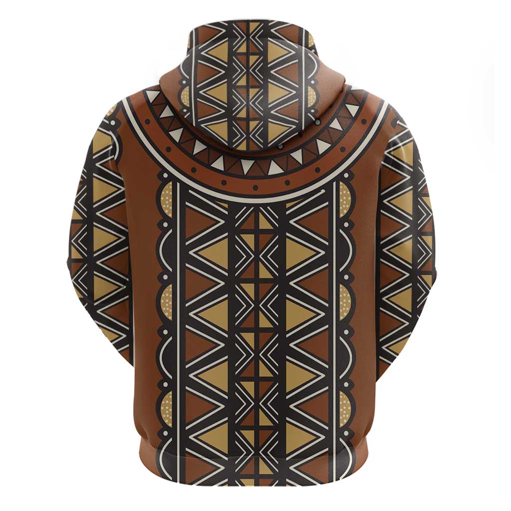 Mali Mud Cloth Village Legacy Hoodie African Tribal Pattern - African Pride