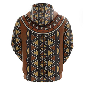 Mali Mud Cloth Village Legacy Hoodie African Tribal Pattern - African Pride