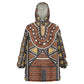 Mali Mud Cloth Village Legacy Kid Wearable Blanket Hoodie African Tribal Pattern - African Pride