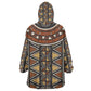 Mali Mud Cloth Village Legacy Kid Wearable Blanket Hoodie African Tribal Pattern - African Pride