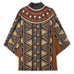 Mali Mud Cloth African Village Kimono Ethnic Geometry Style