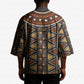 Mali Mud Cloth African Village Kimono Ethnic Geometry Style