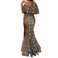 Mali Mud Cloth Village Legacy Mermaid Dress African Tribal Pattern - African Pride