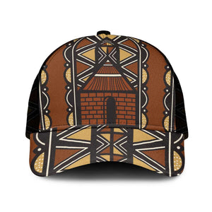 Mali Mud Cloth Village Legacy Mesh Trucker Cap African Tribal Pattern - African Pride