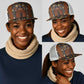Mali Mud Cloth Village Legacy Mesh Trucker Cap African Tribal Pattern - African Pride