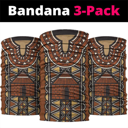 Mali Mud Cloth Village Legacy Neck Gaiter African Tribal Pattern - African Pride