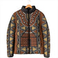 Mali Mud Cloth African Village Padded Jacket Ethnic Geometry Style