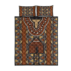 Mali Mud Cloth Village Legacy Quilt Bed Set African Tribal Pattern - African Pride