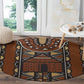 Mali Mud Cloth Village Legacy Round Carpet African Tribal Pattern - African Pride