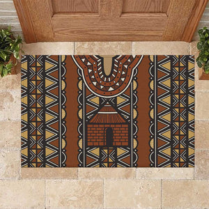 Mali Mud Cloth Village Legacy Rubber Doormat African Tribal Pattern - African Pride