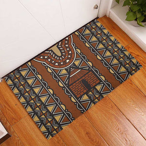 Mali Mud Cloth Village Legacy Rubber Doormat African Tribal Pattern - African Pride