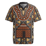Mali Mud Cloth Village Legacy Rugby Jersey African Tribal Pattern - African Pride