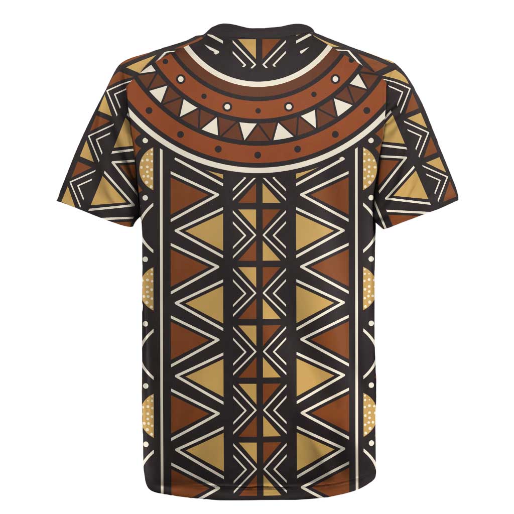 Mali Mud Cloth Village Legacy Rugby Jersey African Tribal Pattern - African Pride