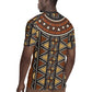 Mali Mud Cloth Village Legacy Rugby Jersey African Tribal Pattern - African Pride