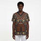 Mali Mud Cloth Village Legacy Scrub Top African Tribal Pattern - African Pride